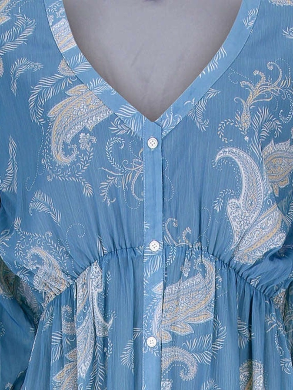 VENUS Button Down Maxi Dress - Blue NEW - Picture 6 of 15